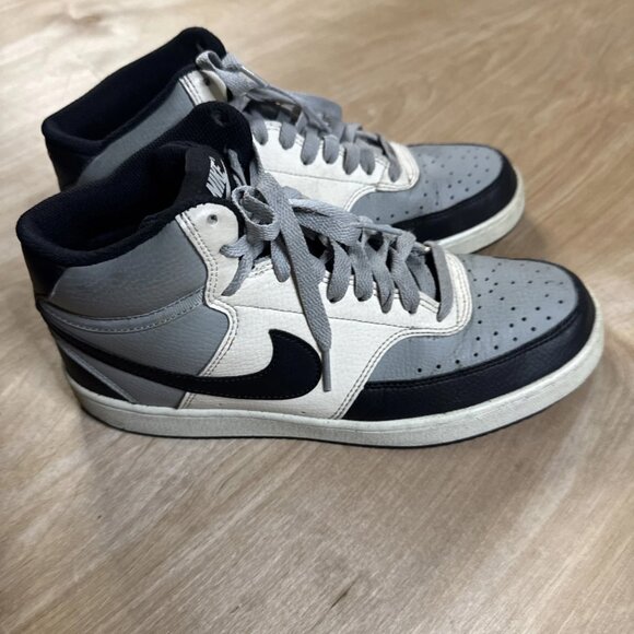 Nike Court Vision Next Nature Mid Light Smoke Grey Sail Mens Size 8.5 These shoe - Picture 1 of 7